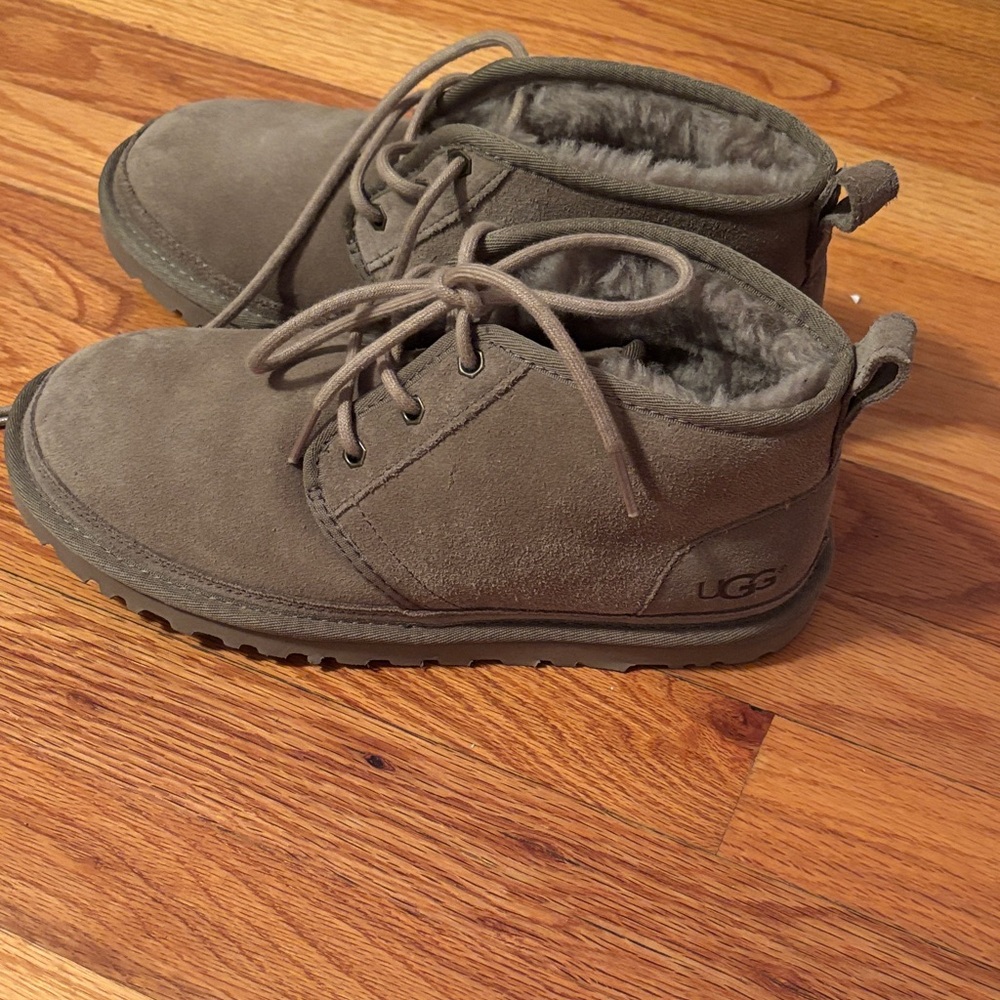 UGG Tan Lace-Up Boots